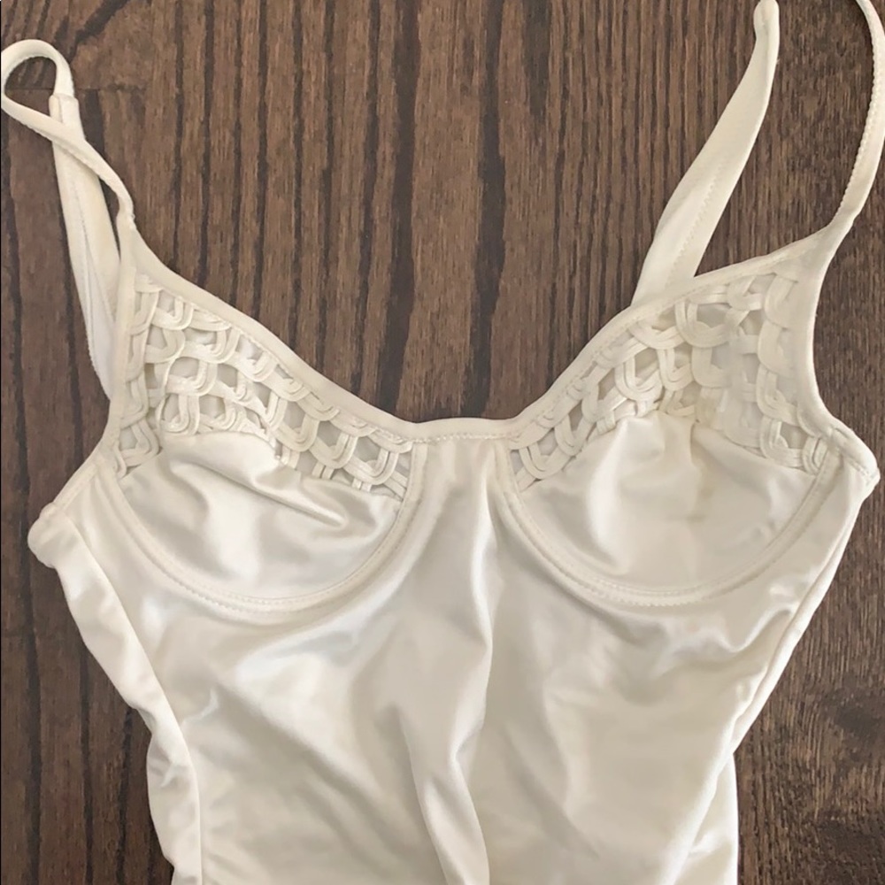 VINTAGE La Perla Aquasuit Creme Bathing Suit - Picture 4 of 6